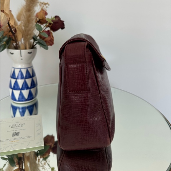 Fendi Vintage Crossbody Bag Bordeaux 1925 Stamp - Picture 11 of 15